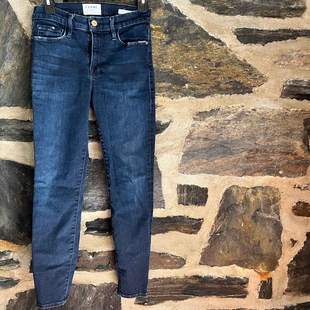Frame Denim Le Skinny de Jeanne Crop